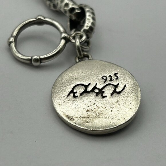 Exex Sterling Silver Sunflower Toggle Clasp Bracelet By Claudia Agudelo - Picture 5 of 6